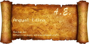 Angyal Edina névjegykártya